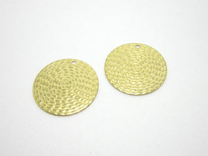 10pcs Brass Knitting Earrings Round Charm 20mm Findings R1193