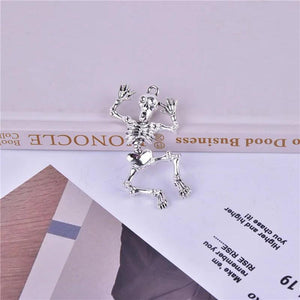 10pcs/pack Halloween Skull Metal Charms DIY Jewelry Accessory