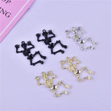 10pcs/pack Halloween Skull Metal Charms DIY Jewelry Accessory