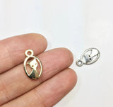 20pcs Mini Cat Charms for Jewelry Making DIY, 2 Colors