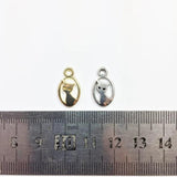 20pcs Mini Cat Charms for Jewelry Making DIY, 2 Colors
