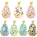 DIY 18K Evil Eye Charms Enamel Pendant Jewelry Making