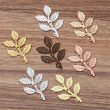 20pcs Silver Leaf Charms for DIY Necklace Bracelet Jewelry Findings