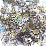 50g Mixed Theme Metal Charms Necklace Pendants DIY Jewelry Crafts Earrings