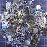 50g Mixed Theme Metal Charms Necklace Pendants DIY Jewelry Crafts Earrings