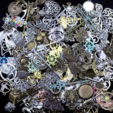 50g Mixed Theme Metal Charms Necklace Pendants DIY Jewelry Crafts Earrings