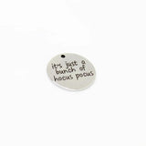 8Pcs/Lot--22mm Hocus Pocus Stainless Steel Charm Pendant