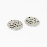 8Pcs/Lot--22mm Hocus Pocus Stainless Steel Charm Pendant