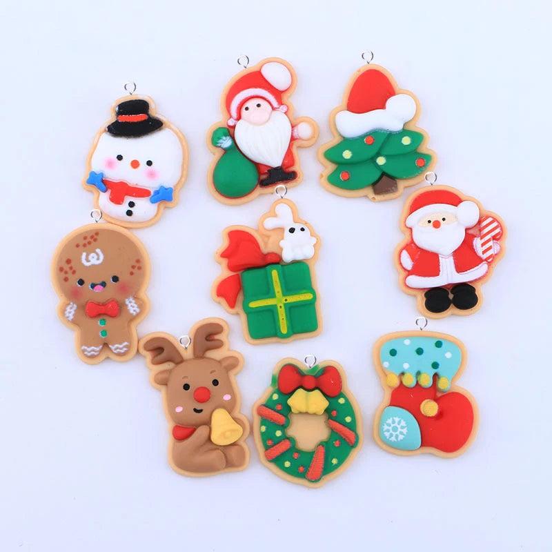 10Pcs Christmas Charms for Jewelry Making C1020