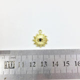 10pcs 15mm Eye Rhinestones Charms Pendant Jewelry DIY Necklace