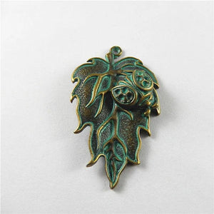Vintage Alloy Tree Leaves Necklace Pendant Charms 45*27mm