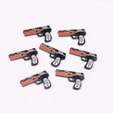 10pcs Punk Pistol Acrylic Charms for DIY Jewelry Making