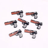 10pcs Punk Pistol Acrylic Charms for DIY Jewelry Making