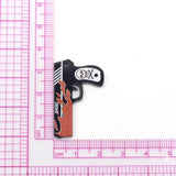 10pcs Punk Pistol Acrylic Charms for DIY Jewelry Making