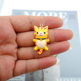 10pcs Big Cat Charms for Jewelry Making