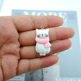 10pcs Big Cat Charms for Jewelry Making