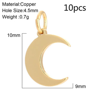 Moon Star Charms for Jewelry Making Lightning Charms Pendant Diy