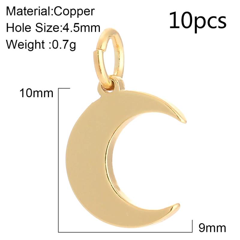 Moon Star Charms for Jewelry Making Lightning Charms Pendant Diy