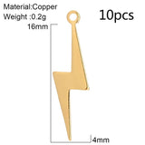 Moon Star Charms for Jewelry Making Lightning Charms Pendant Diy