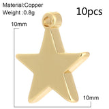 Moon Star Charms for Jewelry Making Lightning Charms Pendant Diy