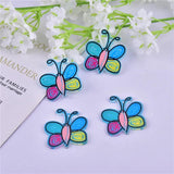 10pcs Arcylic Butterfly Charms for DIY Earring Making
