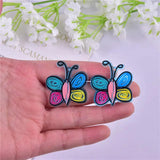 10pcs Arcylic Butterfly Charms for DIY Earring Making