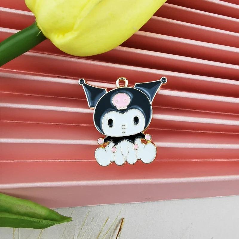 10pcs Dancing Snowbaby Metal Charms Enamel Pendants DIY Bracelet Earrings