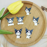 10pcs Dancing Snowbaby Metal Charms Enamel Pendants DIY Bracelet Earrings