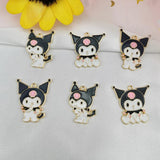 10pcs Dancing Snowbaby Metal Charms Enamel Pendants DIY Bracelet Earrings