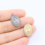 5pcs 20*13mm Stainless Steel High Jesus Charms Pendant DIY Necklace Earrings