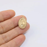 5pcs 20*13mm Stainless Steel High Jesus Charms Pendant DIY Necklace Earrings