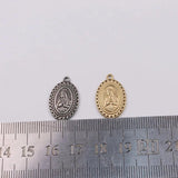 5pcs 20*13mm Stainless Steel High Jesus Charms Pendant DIY Necklace Earrings
