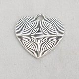 Mother Daughter Love Heart Charms Forever Message 25x25mm 10pcs AAC186