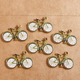 10pcs Enamel Bicycle Charms for Jewelry Making DIY Bracelets Necklaces
