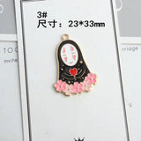 Spirited Away No Face Enamel Charms Dangle Pendant DIY Necklace Bracelet Craft