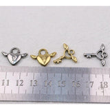 5pcs 20mm Stainless Steel High Lock Key Charms Unfading 2 Colors