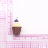 10pcs 3D Ice Cream Cupcakes Resin Charms Butterscotch Cake Food Pendant