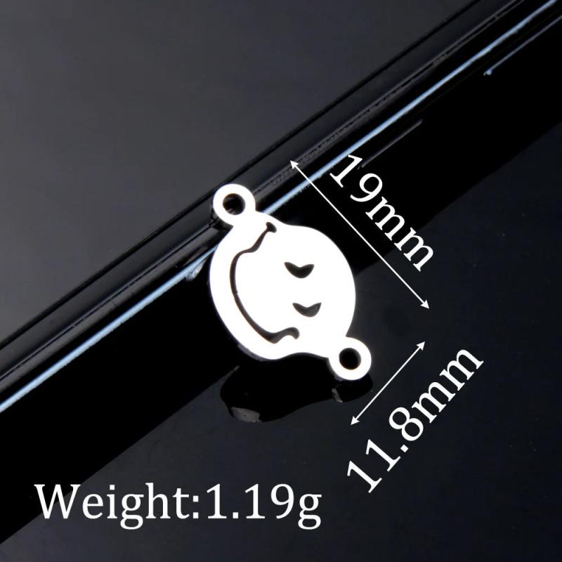 10pcs Smiley Pendant Stainless Steel for DIY Jewelry DZ-3014