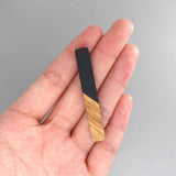 6pcs Splice Wood Resin Earring Charms Vintage DIY Jewelry Making