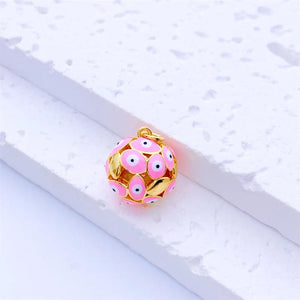 Enamel Evil Eye Charms for Jewelry Making Boho Greek Eye Diy Supplies