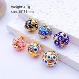 Enamel Evil Eye Charms for Jewelry Making Boho Greek Eye Diy Supplies