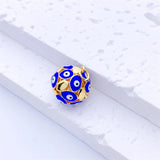 Enamel Evil Eye Charms for Jewelry Making Boho Greek Eye Diy Supplies