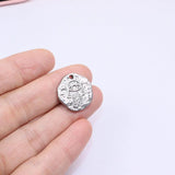 5pcs 15mm Stainless Steel Devil Eye Star Charms Pendant DIY