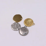 5pcs 15mm Stainless Steel Devil Eye Star Charms Pendant DIY