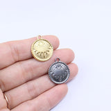 5pcs 15mm Stainless Steel Devil Eye Star Charms Pendant DIY