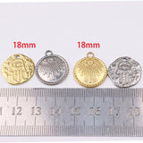 5pcs 15mm Stainless Steel Devil Eye Star Charms Pendant DIY
