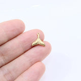 5pcs Stainless Steel High Fishtail Spider Charms DIY Jewelry Unfading 2 Colors