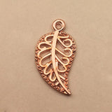 100PCS Tibetan Alloy Leaf Charm Jewelry Making Accessories