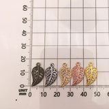 100PCS Tibetan Alloy Leaf Charm Jewelry Making Accessories