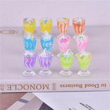 12pcs Ice Cream Cup Resin Charms for Earring DIY